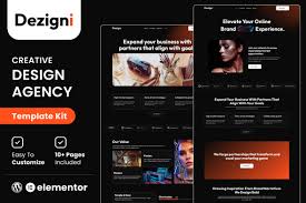 Dezigni – Creative Design Agency & Portfolio Elementor Template Kit