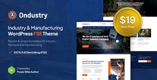 Ondustry – Industry & Manufacturing FSE WordPress