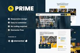 Prime – Industrial & Manufacturing Elementor Template Kit