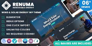 Renuma – Wind & Solar Energy WordPress Theme