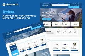 Awima – Fishing Shop & Store WooCommerce Elementor Pro Template Kit