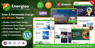 Energiso – Solar & Energy WordPress Theme