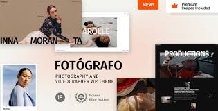 Fotógrafo – Photography Videographer WordPress Theme