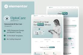 Optocare – Optometrist & Eye Care Elementor Template Kit