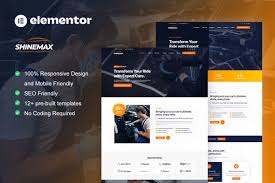 ShineMax – Car Detailing & Repair Services Elementor Pro Template Kit