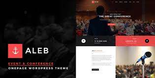 Aleb – Event Conference Onepage WordPress Theme