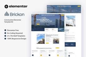 Brickon – Construction Elementor Template Kit