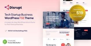 Disrupt – Tech Startup Business WordPress Theme