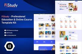 FiStudy – Professional Education & Online Course Elementor Pro Template Ki