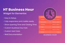 HT Business Hour Widget for Elementor