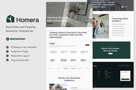 Homera – Real Estate & Property Elementor Template Kit