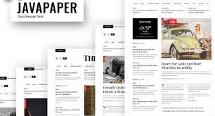 Javapaper – Classic Newspaper Theme