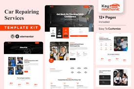 Kaymechanic – Car Repair & Auto Service Elementor Template Kit