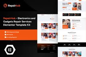 RepairHub – Electronics & Gadgets Repair Services Elementor Pro Template Kit