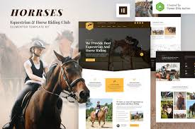 SaddleUp – Horse Riding Training Elementor Template Kit