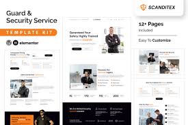 Scanditex – Security Agency & Bodyguard Elementor Template Kit