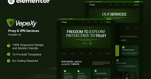 Vepexy – Proxy & VPN Services Elementor Template Kit