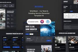 WishWash – Car Wash & Detailing Service Elementor Template Kit