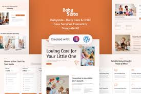 Babysista – Baby Care & Child Care Services Elementor Template Kit