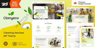 ClanyEco – Cleaning Services WordPress Theme 1