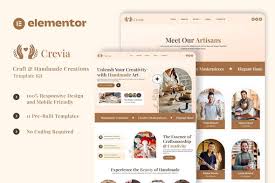 Crevia – Laundry & Fresh Clothing Elementor Template Kit