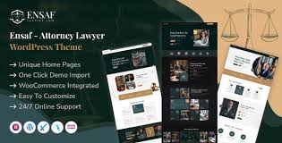 Ensaf – Attorney Lawyer WordPress Theme