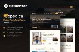 Expedica – Modern Tour & Travel Agency Elementor Template Kit