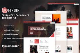 Firdip – Fire Department Elementor Template Kit