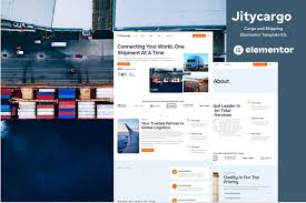 Jitycargo – Logistic Cargo & Transportation Elementor Pro Template Kit