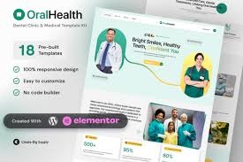 OralHealth – Dental Clinic & Medical Elementor Template Kit