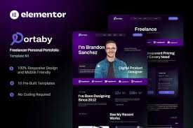 Portaby – Freelancer Personal Portofolio Elementor Template Kit