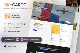 Skycargo – Logistic Cargo & Logistics Elementor Template Kit