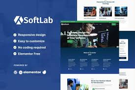 SoftLab – Technology & Software SaaS Elementor Pro Template Kit