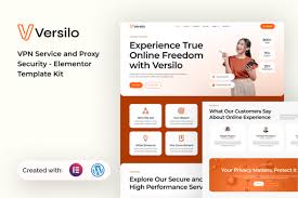 Versilo – VPN Service & Proxy Security Elementor Template Kit