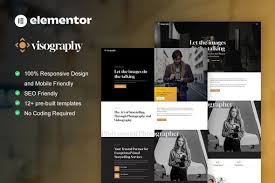 Visography – Photography & Portfolio Elementor Template Kit