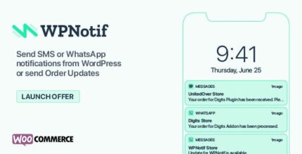 WPNotif – WP SMS & WhatsApp Notifications