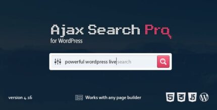 Ajax Search Pro – Live Search & Filter Plugin