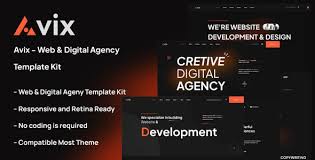 Avix – Web and Digital Agency Template Kit
