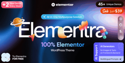 Elementra – 100% Elementor WordPress Theme