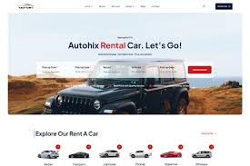 Motorx – Car Rental Elementor Template Kit