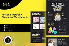 Omio – Modern Personal Portfolio Elementor Template Kit