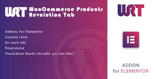 WooCommerce Products Revolution Tab for Elementor