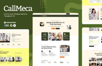 CallMeca – Home Visit Medical Service Elementor Template Kit
