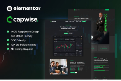 CapWise – Trading & Investment Elementor Pro Template Kit