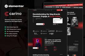 Carino – Dark Digital Agency Elementor Template Kit