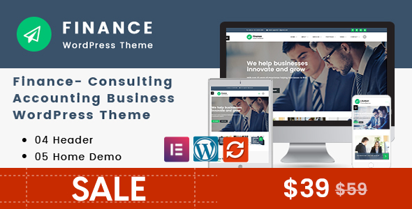 Finance – Consulting, Accounting WordPress Theme