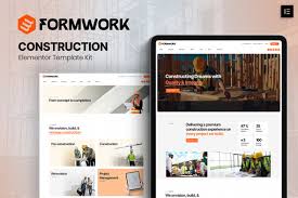 Formwork – Construction Elementor Template Kit