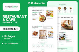 HungerHut – Restaurant & Cafe Elementor Template Kit