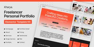 Kharya – Personal CV Freelancer Elementor Template Kit