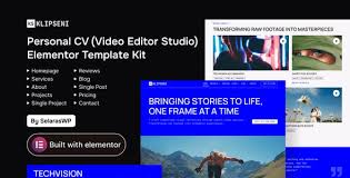 KlipSeni – Personal CV Video Editor Elementor Template Kit